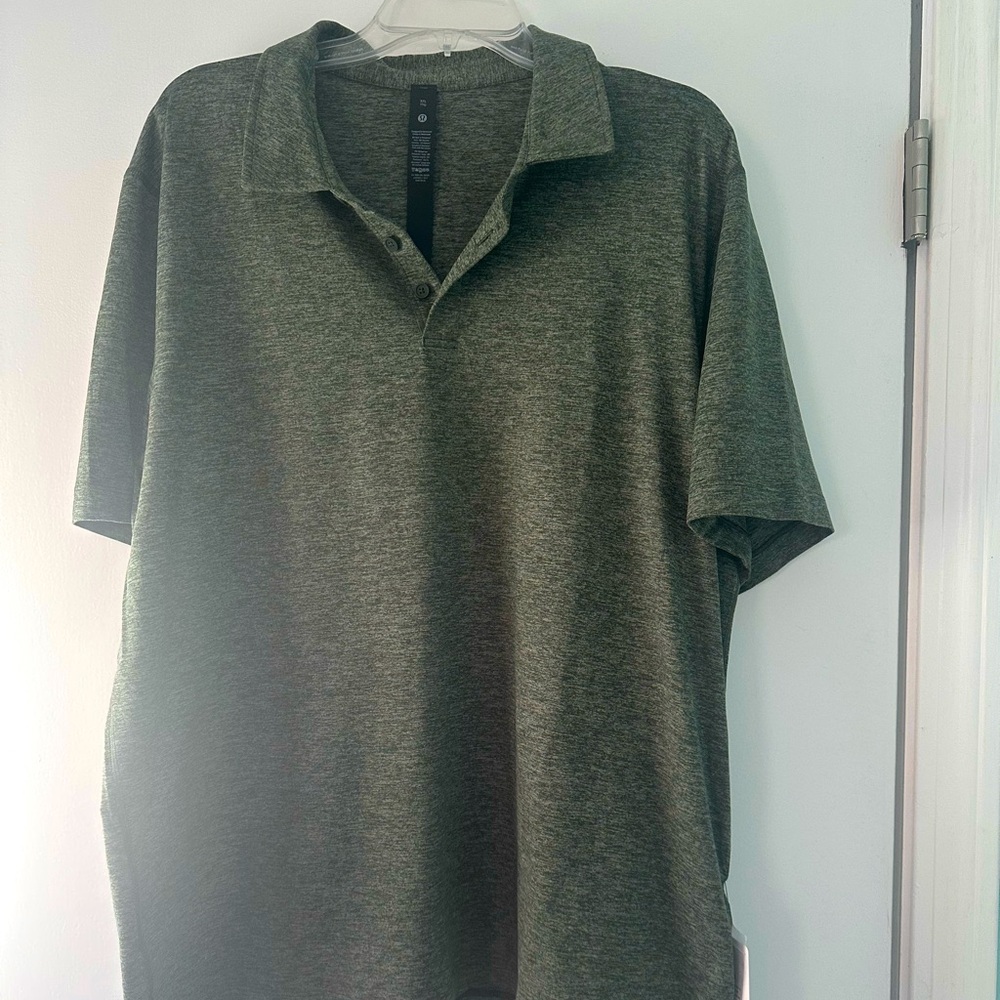 Nwt heather gray soft polo XXL